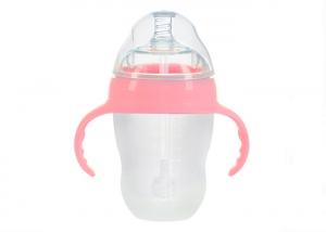 China 100% FDA Silicone Baby Milk Bottle LOGO Customized With Standard Mouth Size on sale
