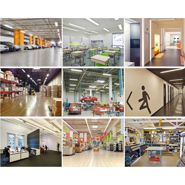 Simple Design Weatherproof LED Fitting IK08 IP65 Waterproof For Supermaket