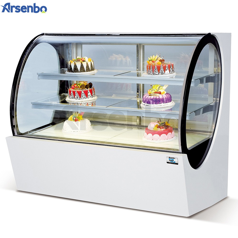 310L Practical Small Cake Display Counter Fridge Microcomputer Control Temp