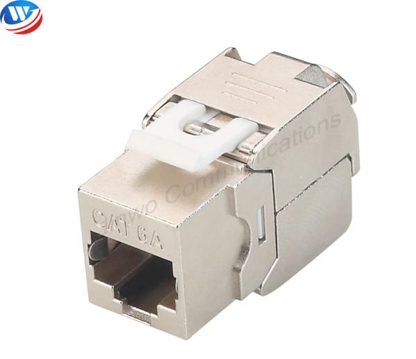 Quality Insulation Resistant CAT6A RJ45 Keystone Jack Shielded Toolless Keystone Jack for sale