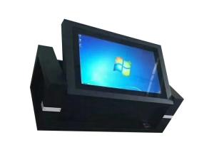 China 43 Indoor Interactive Smart Touch Screen Coffee Table for Restaurant Lifting Touch Table on sale