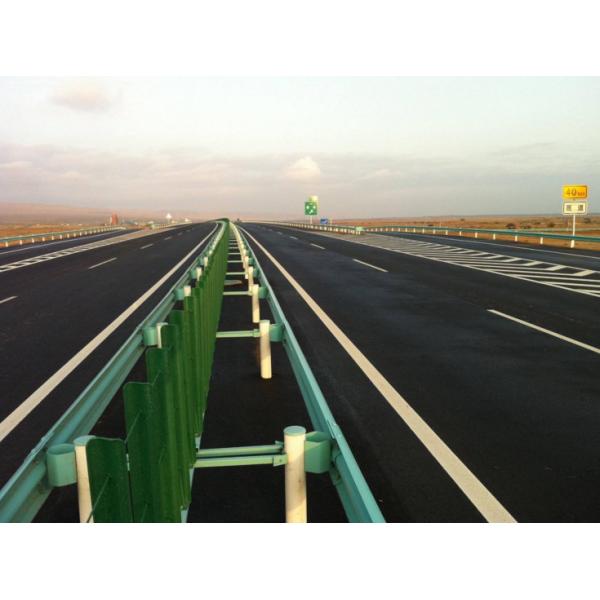 Powder Coating Highway Crash Barrier Customized Color High Performance