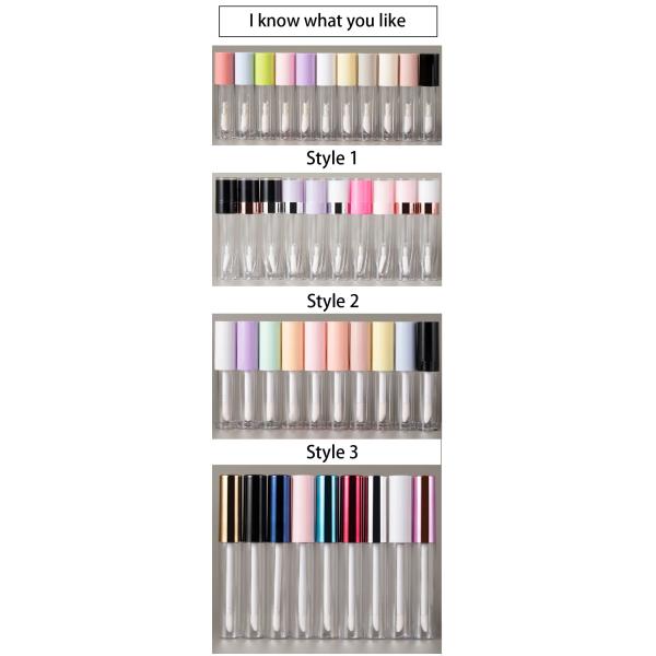 6.5ml Empty Lip Gloss Tube custom logo lipgloss containers with big brush