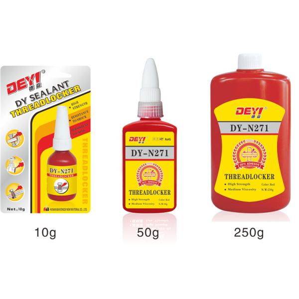 Liquid Glue For High Temperature Red Small Bottle Pipe Sealant Thread Locking Adhesive