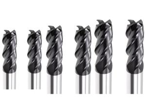 Long Shank Carbide Square End Mill , High Performance Solid Carbide End Mills