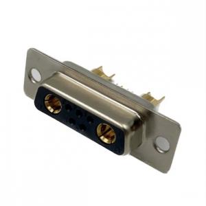 China 40AMP 7W2 D-SUB Connectors Adapter 5+2 Plug Jack Machined Pin Full Gold Flash Wire on sale