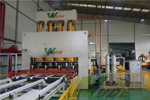 China Single Layer Short Cycle Lamination Line For Melamine Paper Board / MDF Board on sale