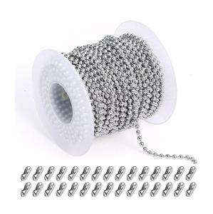 Wholesale Plain Finish Stainless Steel Ball Chain Bead Belt Chain for Jewelry Making Supplies from china suppliers