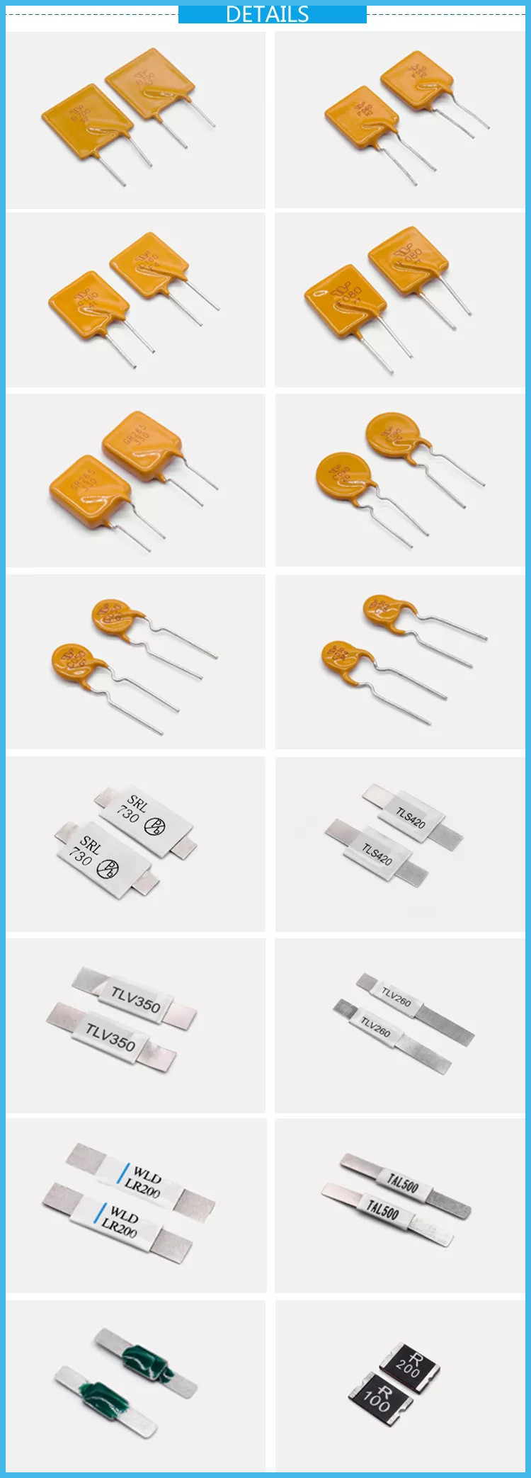 Radial Leaded Automatically Reset High Polymer Resettable Fuse 30V 8A E30-UF800