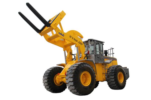 Quality 20T Quarry Fork Four Wheel Forklift Loader 175KW Weichai Engine Multifunction for sale
