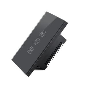 China Smart Home 1/2/3/4 Gang Glass Panel Wifi Touch Switch Voice Control Light Wall Switch With Google&Alexa on sale