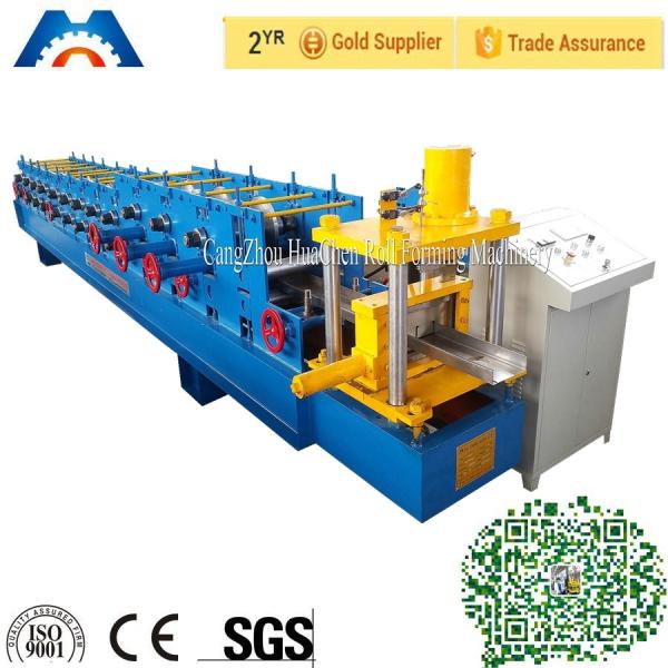 Quality Steel Channel C Purlin Roll Forming Machine 13 Rows Hydraulic control for sale