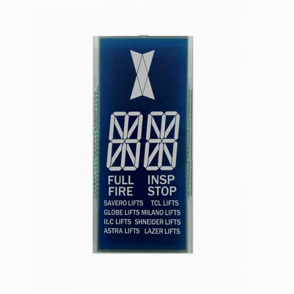Quality 5 Inch Elevator 7 segment Monochrome Stn LCD Display With Connector With Backlight for sale