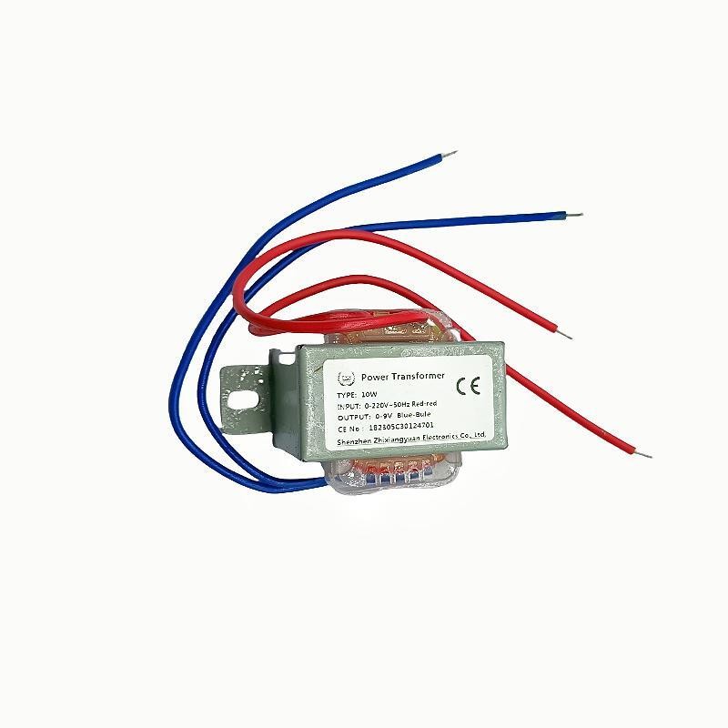 Customized Single And Double Groups EI48 Low Frequency Power Transformer 10W 220V To 18V