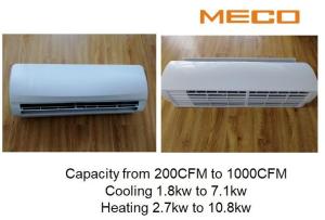 Apartment High Wall Fan Coil Unit 200CFM With Wireless Remote Controller