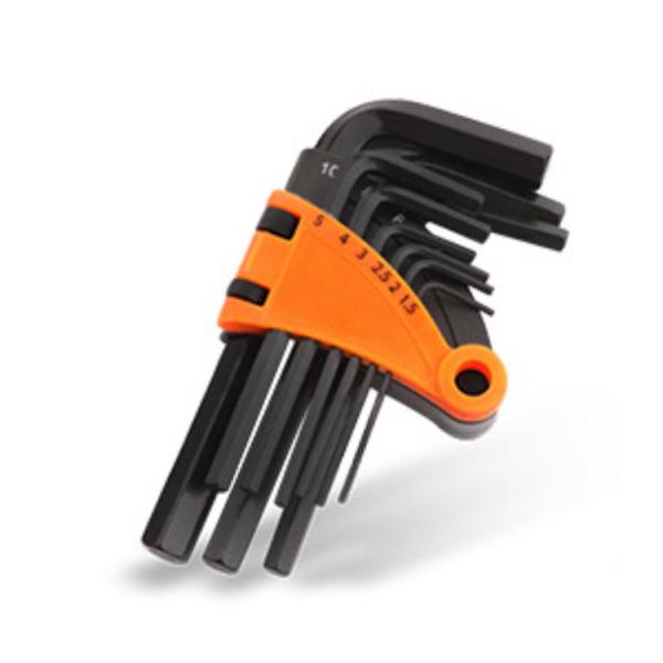 Quality Blackened Allen Hex Key Lengthened With Magnetic Head Wrench Set for sale