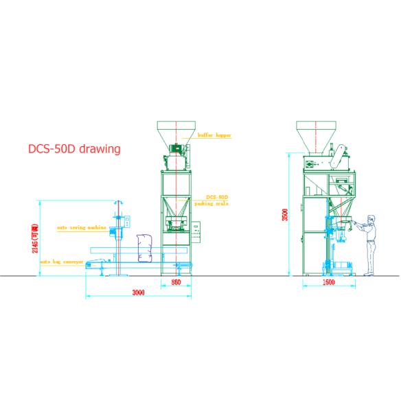 1000kg Belt Type Sandbag Filling And Sealing Machine