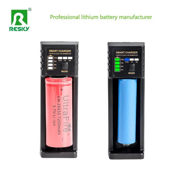USB Rechargeable Battery Charger 4.2V 500mA 1A 2A For 18650 26650 21700 14500
