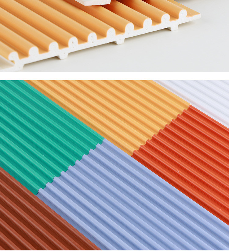 Factory Customized Fireproof PVC Co-Extruded Small Round Board Wall Panels