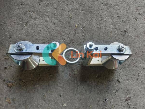 Quality OPGW Stringing Operations With Live Line Double Sheave Support Roller SH2 2.2kg for sale