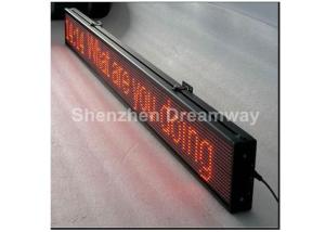China Single Red LED Scrolling Message Display 5V 40A , single line P 10 LED Message Board Signs on sale