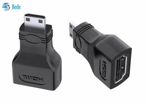 China Gold Plated Mini HDMI To Standard HDMI Coupler 4K Compatible For Camera Camcorder on sale