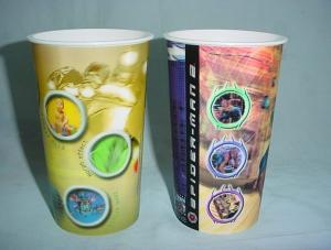 China PLASTIC LENTICULAR 3d lenticular cups plastic flip effect lenticular mugs printing lenticular molded cup for promotion on sale