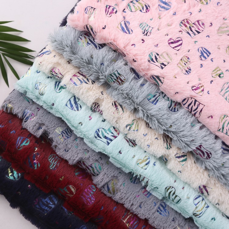 Wholesale China Product Multi-Colors Design Polyester Material Foil Print Plush Velvet Fabric for Sale from china suppliers
