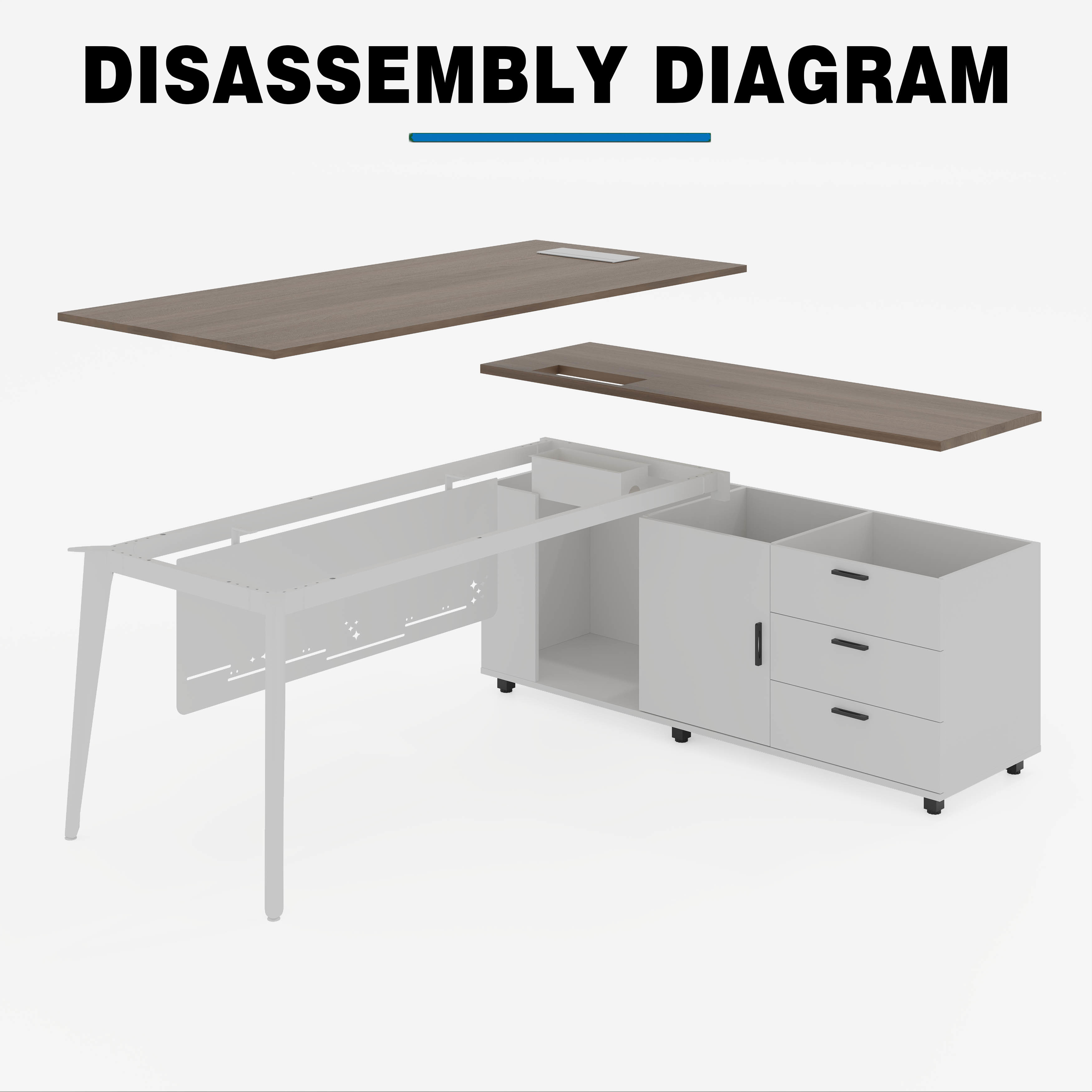 Modern Office Conference Table Rectangular Shape and Durable Material for Successful Meetings