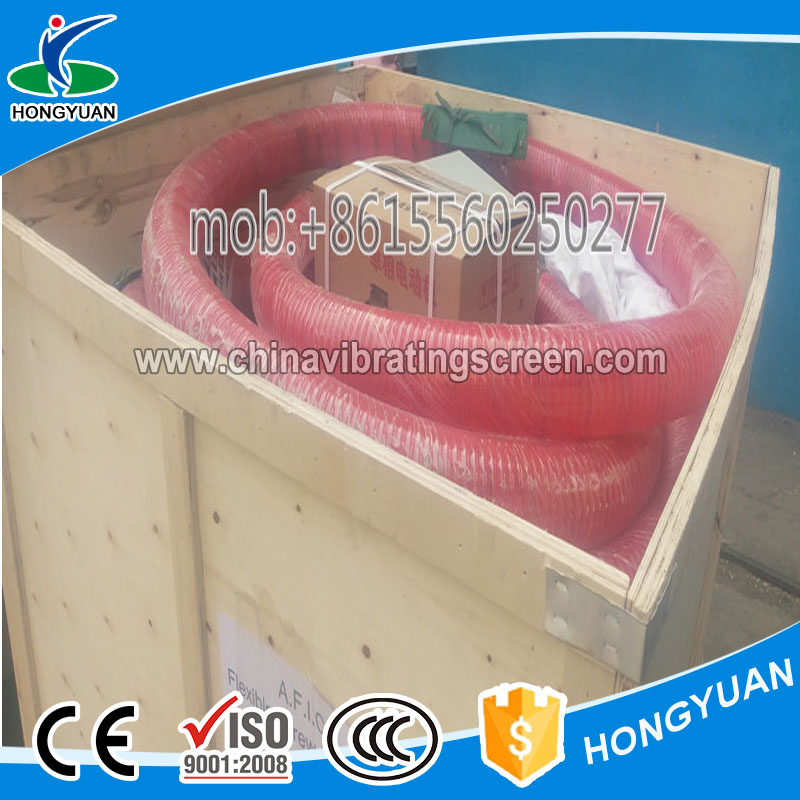 Automatic truck loading bulk material handling spiral conveyor