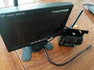 2.4Ghz Wireless Vehicle Reversing Systems 7 Inch Car Mirror Display Backup Camera Parking Sensor System