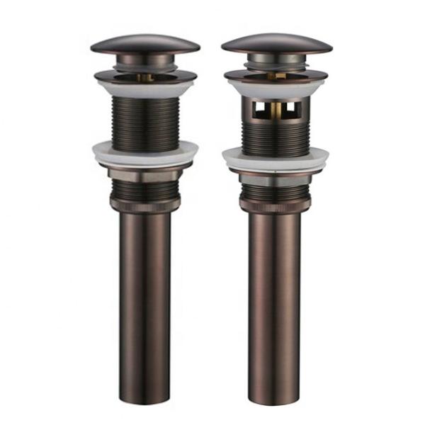 Quality Pipe Bathroom Drain Fittings Button Push Pop-Up Sink Stopper for sale