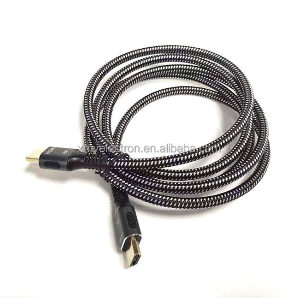 High Speed 4K 8K UHD Braided Nylon HDMI 2.1 Cable