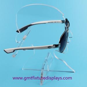 China Clear Acrylic Eyeglasses Display Rack Plexiglass Sunglasses Counter Display Stand on sale