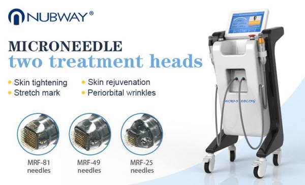 Nubway new model infini rf stretch mark radio frequency micro needle machine with two treatment heads