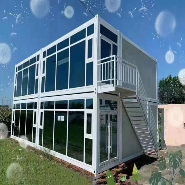 Modern 2 Floor Villa Camp Mobile Tiny Modular Home White or Customized Color Family House