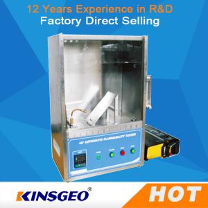 Wholesale 400mm * 300mm * 500mm Plastic Flammability Test Chamber / Apparatus , 45°Combustion Flammability Test Equipment from china suppliers