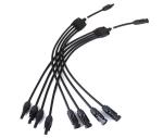 MC4 Panel Cable Connectors Y Type 4 in 1, Extension Cable Pair Solar Plug Socket