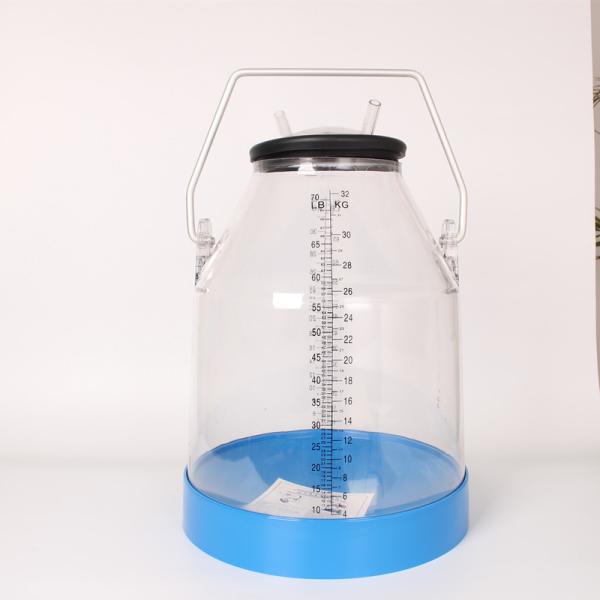 32L Transparent Barrel Milking Bucket Pail Perfect Solution For Dairy Industry And Farms