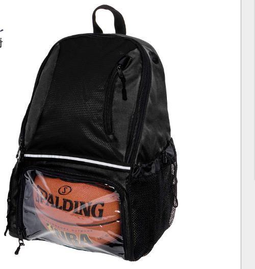 Quality Black Personalized Basketball Backpack With Ball Compartment for sale