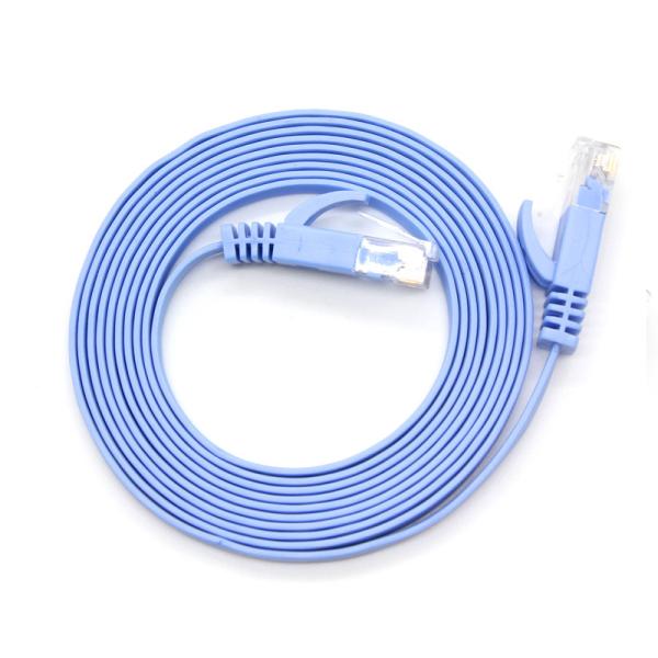 Quality Flat Cat5E Cat6 Rj45 Patch Cord , Ethernet Network UTP Cat5 Patch Cord for sale