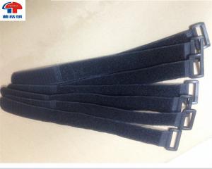 Wholesale Soft black Loop Strap Fastener , industrial strength Hook And Loop Cable Strap from china suppliers
