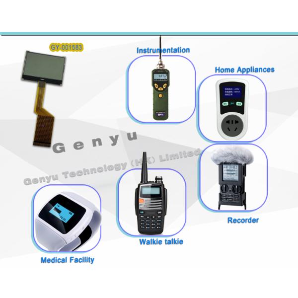 2.7 Inch 128x64 Graphic LCD Display FSTN COG Blue Backlight 3.3V 26PIN FPC