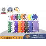 China 11.5-32g Iron Core Poker Dice Plastic Chips Support Customized Design for sale