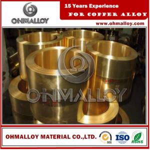 China 0.8 * 150mm Copper Based Alloys Brass Strip / Tape Cu70Zn30 C26000 For Cartridge Case on sale