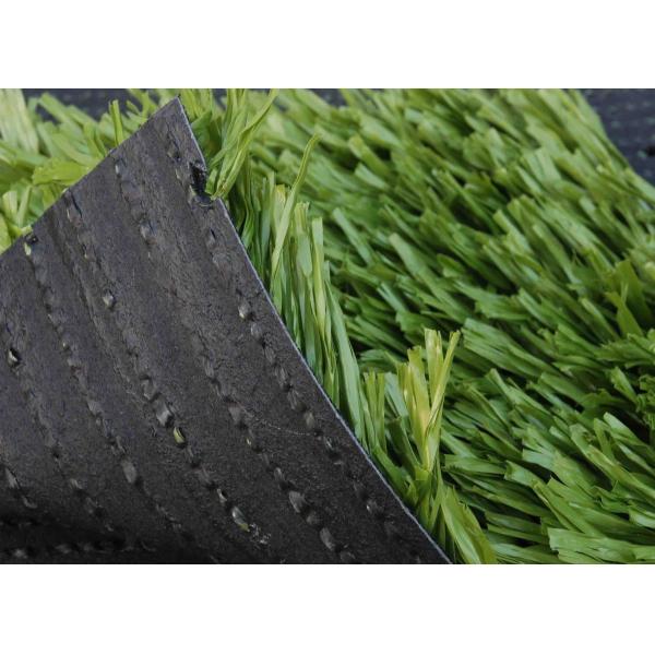 Green Football Artificial Turf Dtex 11200 WIth CPP+LENO Backing And SBR Latex Coating Low Maintenance