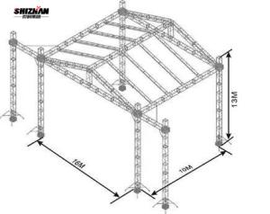 China Grace Aluminum Stage Truss Mobile DJ Portable Lighting Stand Truss Display on sale