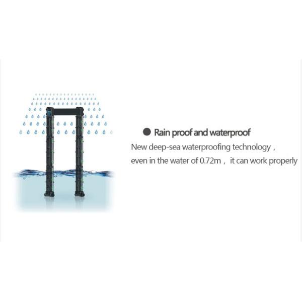 Self Diagnostic Portable Folding Metal Detector Security Gate IP65 Waterproof