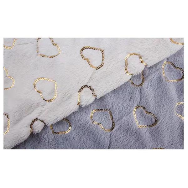 DDP China Supplier Wholesale Shine Poly Embroidered Sequin Fabric Manufacturer Fleece Velvet Fabric