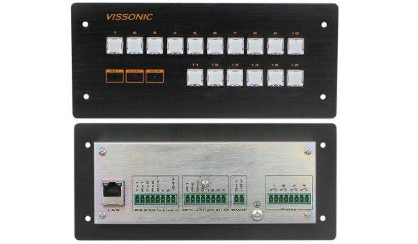 Quality 16 Buttons Programmable Central Controller Ethernet Control Flush Mount Unit for sale